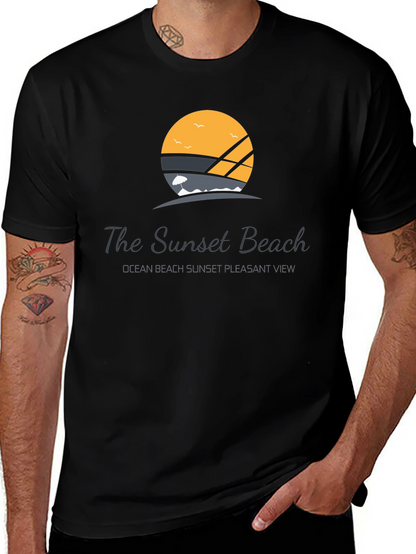 Sunset Beach Graphic T-Shirt