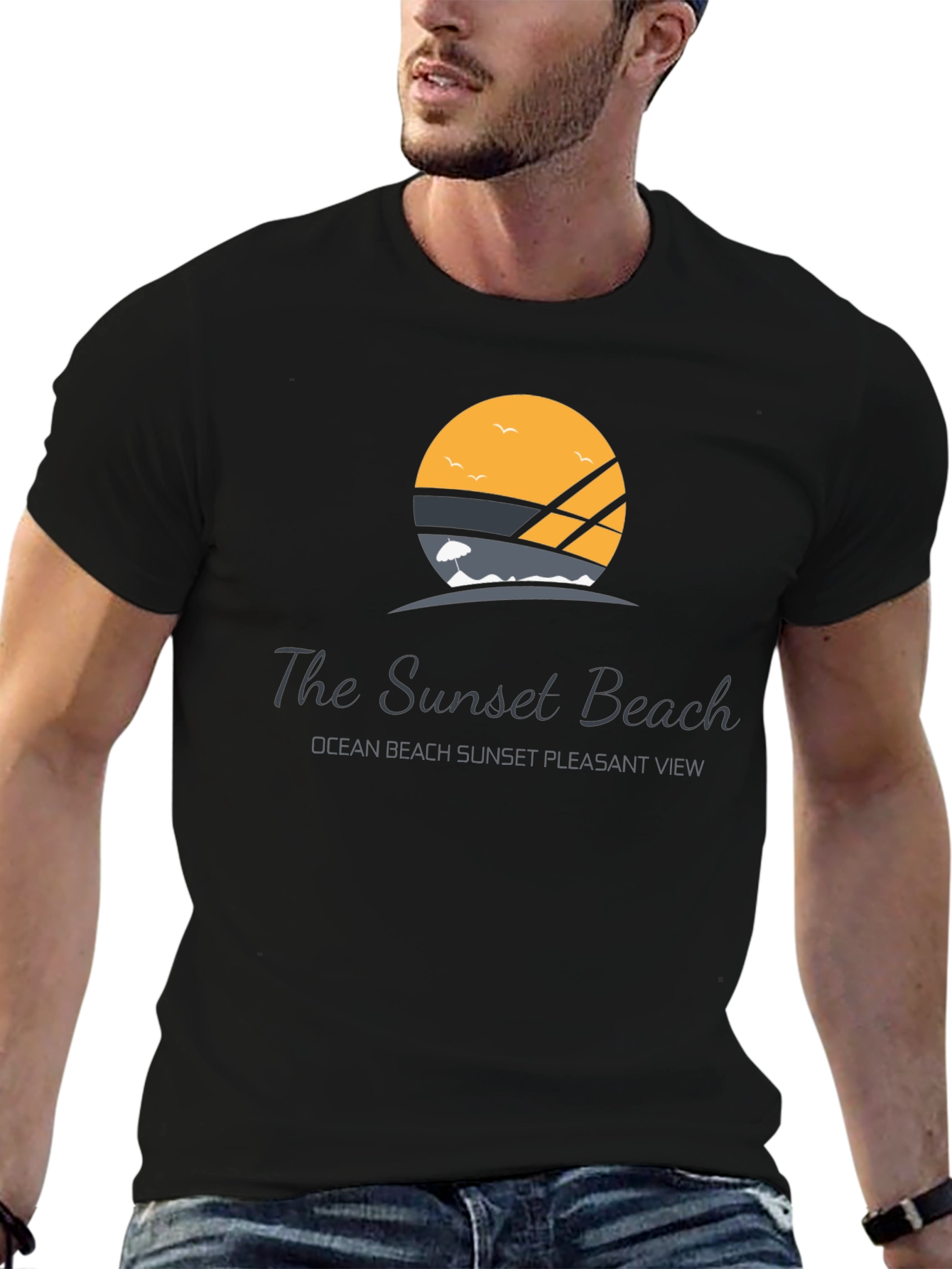 Sunset Beach Graphic T-Shirt
