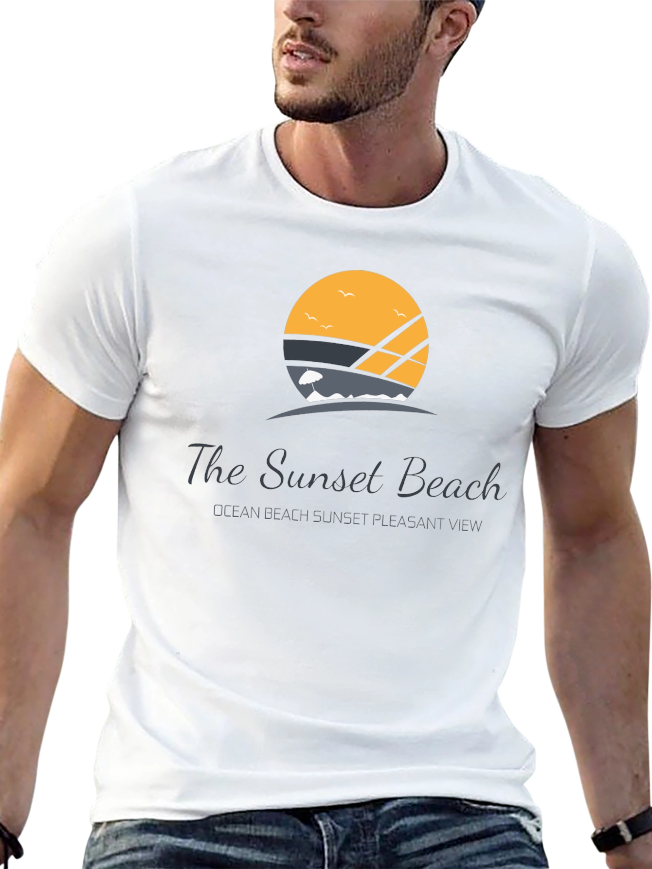 Sunset Beach Graphic T-Shirt