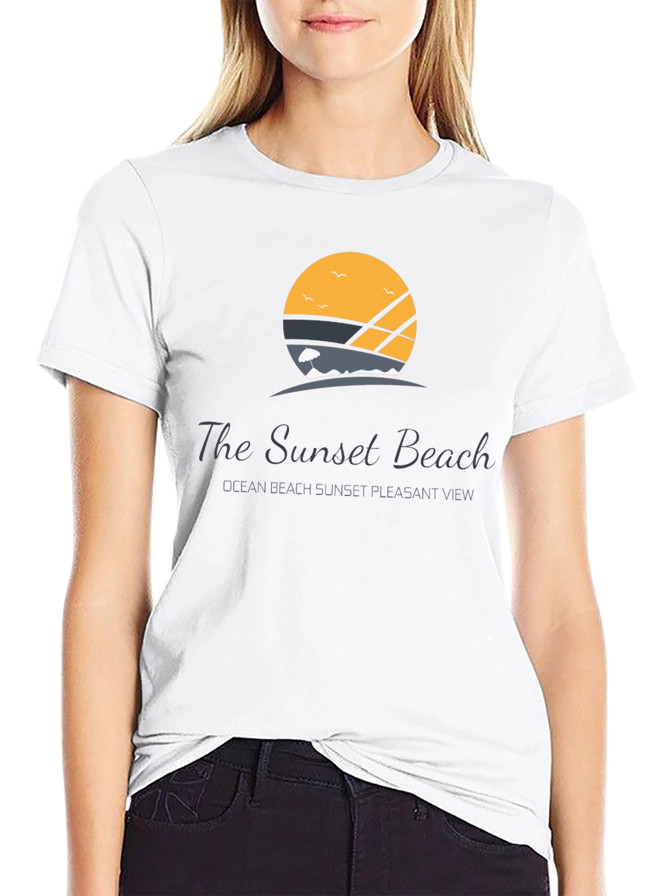 Sunset Beach Graphic T-Shirt