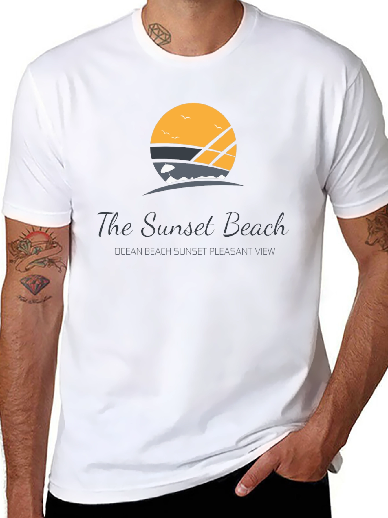 Sunset Beach Graphic T-Shirt