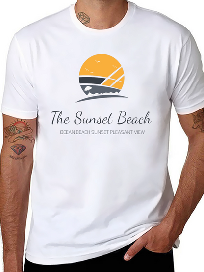 Sunset Beach Graphic T-Shirt