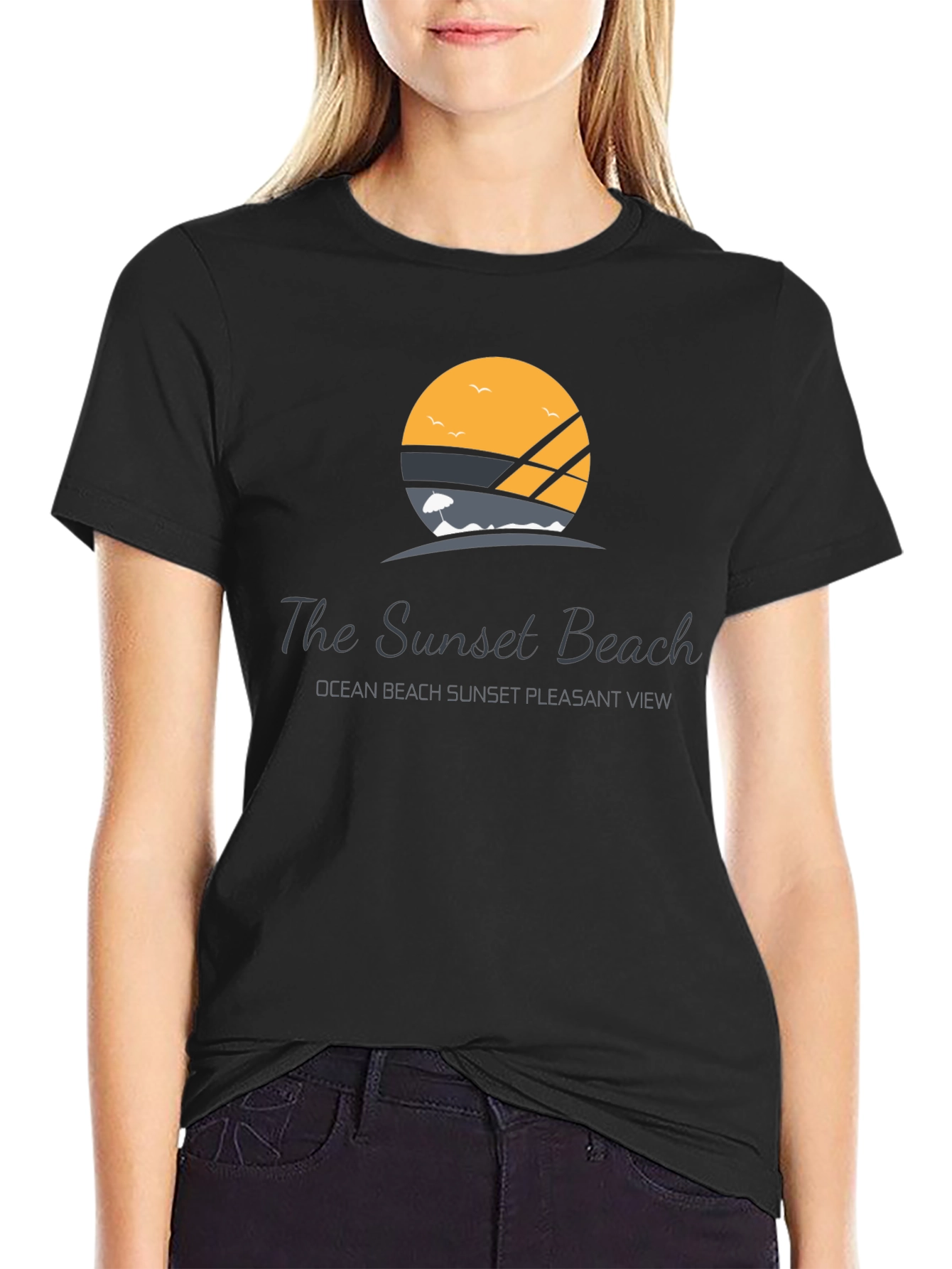 Sunset Beach Graphic T-Shirt