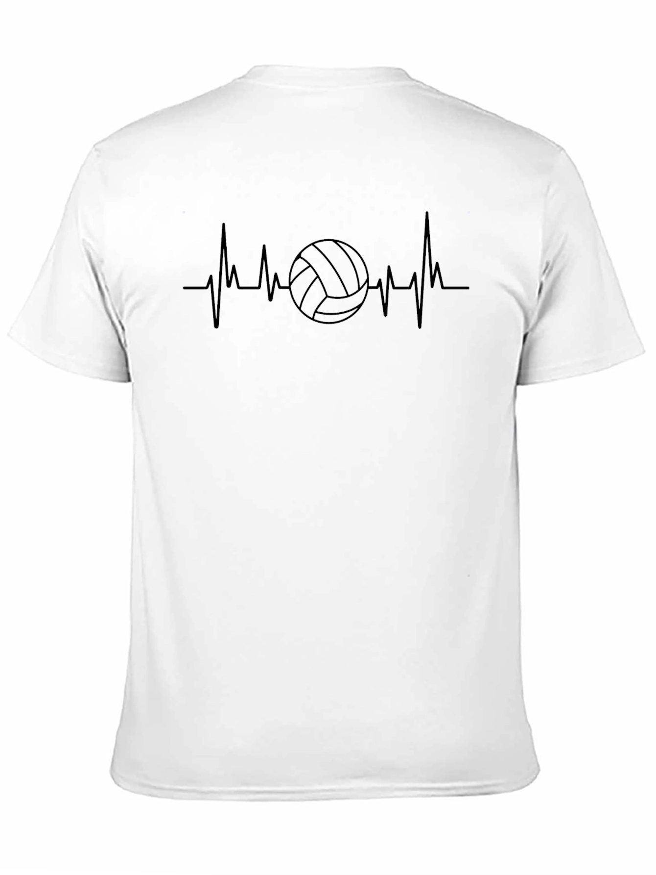 Volleyball Heartbeat T-Shirt - Stylish Sport Tee