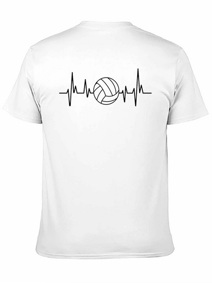 Volleyball Heartbeat T-Shirt - Stylish Sport Tee