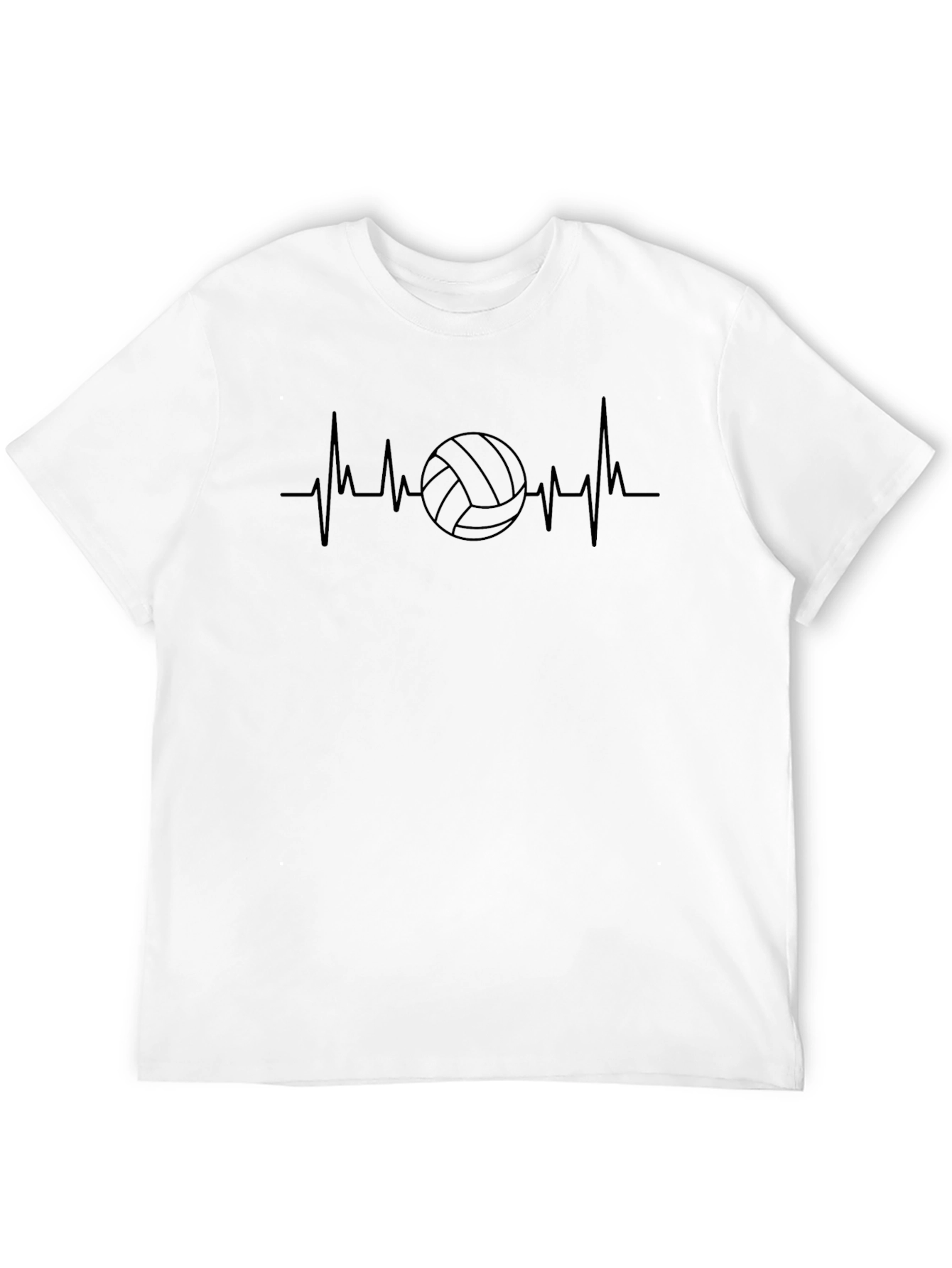 Volleyball Heartbeat T-Shirt - Stylish Sport Tee