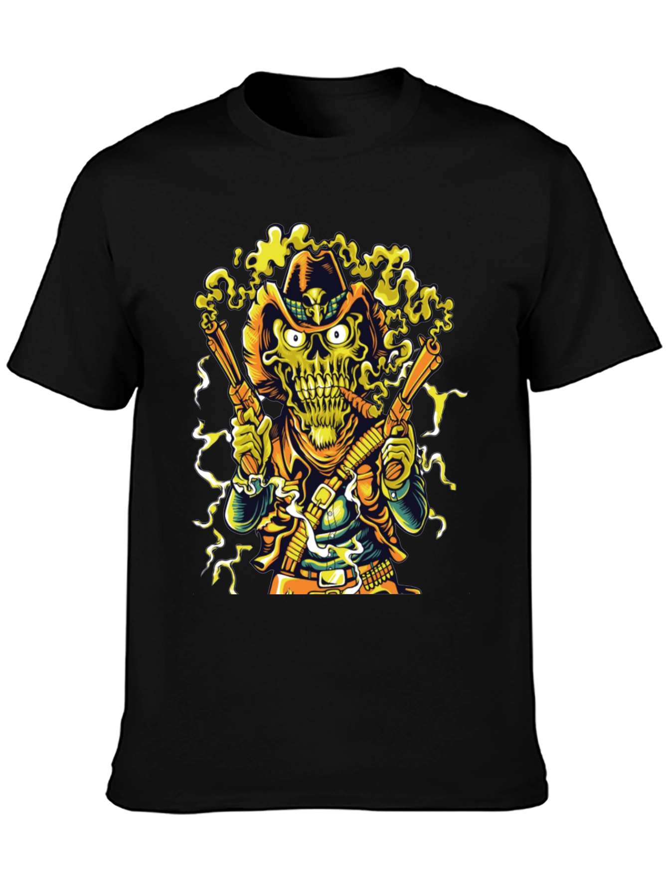 Cowboy Skeleton Graphic T-Shirt