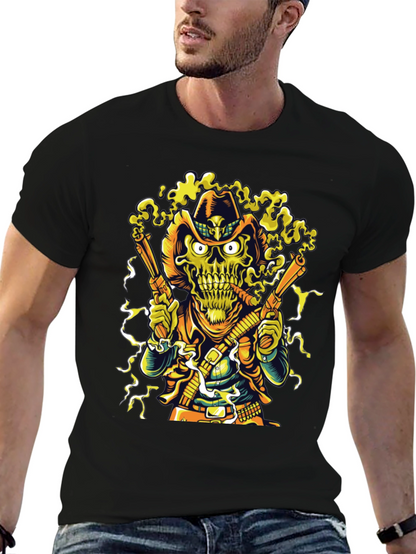 Cowboy Skeleton Graphic T-Shirt