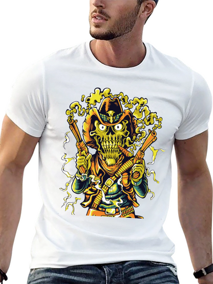 Cowboy Skeleton Graphic T-Shirt