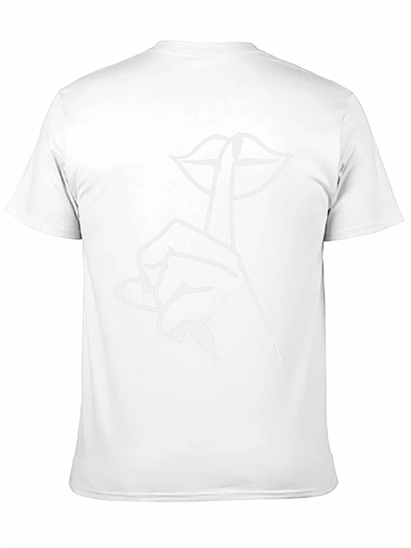 Shhh! Graphic Tee - Stylish Black T-Shirt