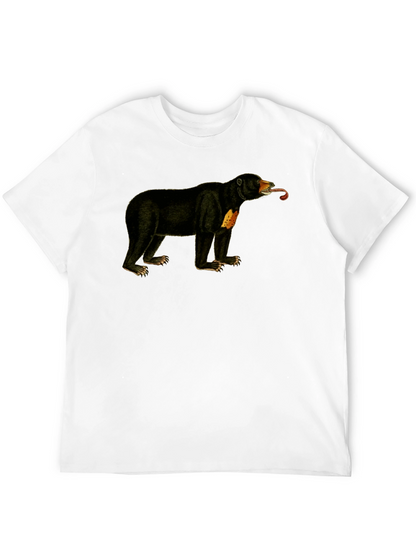 Sun Bear T-Shirt - Black Crew Neck Tee