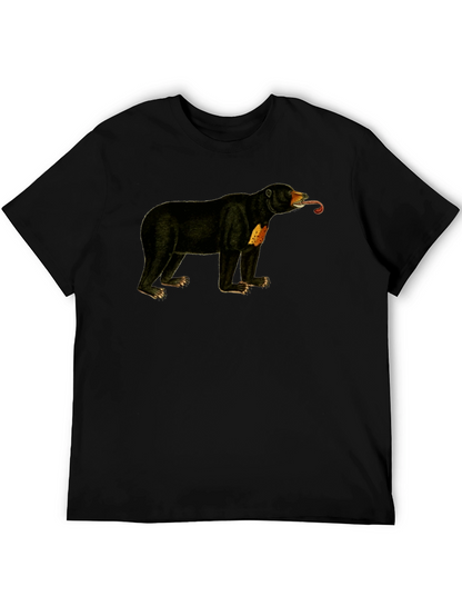 Sun Bear T-Shirt - Black Crew Neck Tee