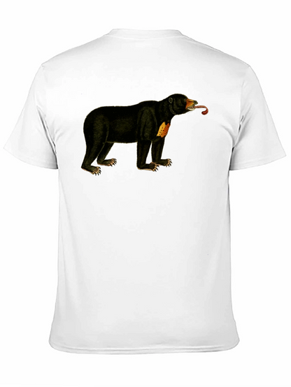 Sun Bear T-Shirt - Black Crew Neck Tee