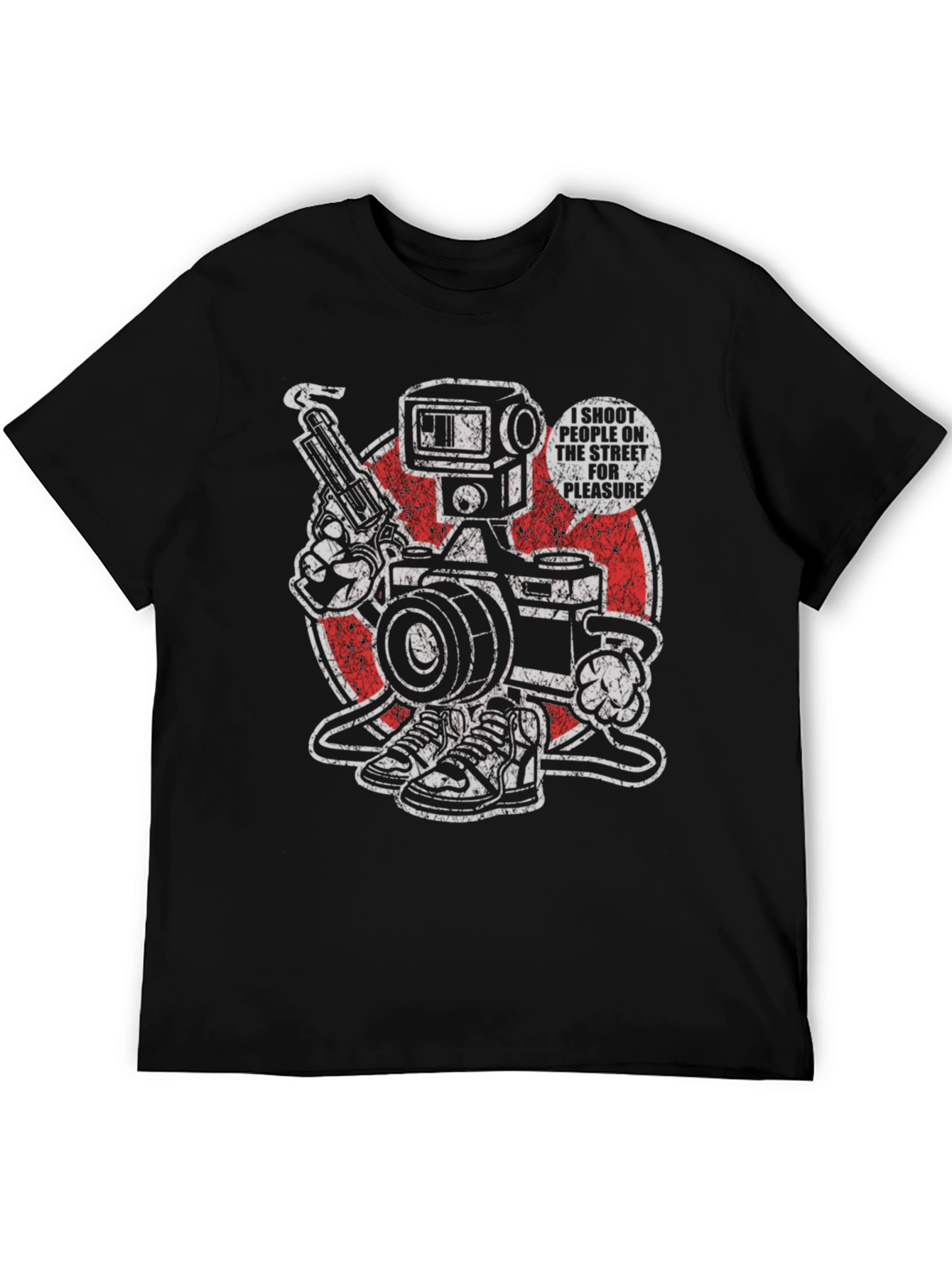 Edgy I Shoot People Graphic Tee