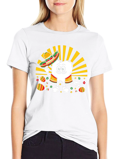 Cinco de Mayo Tooth Graphic T-Shirt