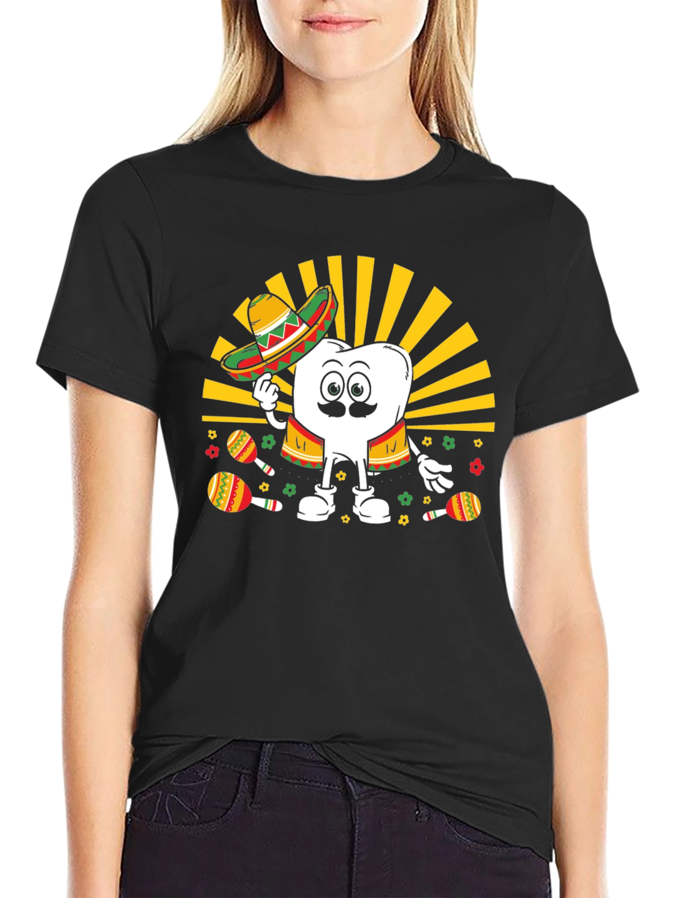 Cinco de Mayo Tooth Graphic T-Shirt