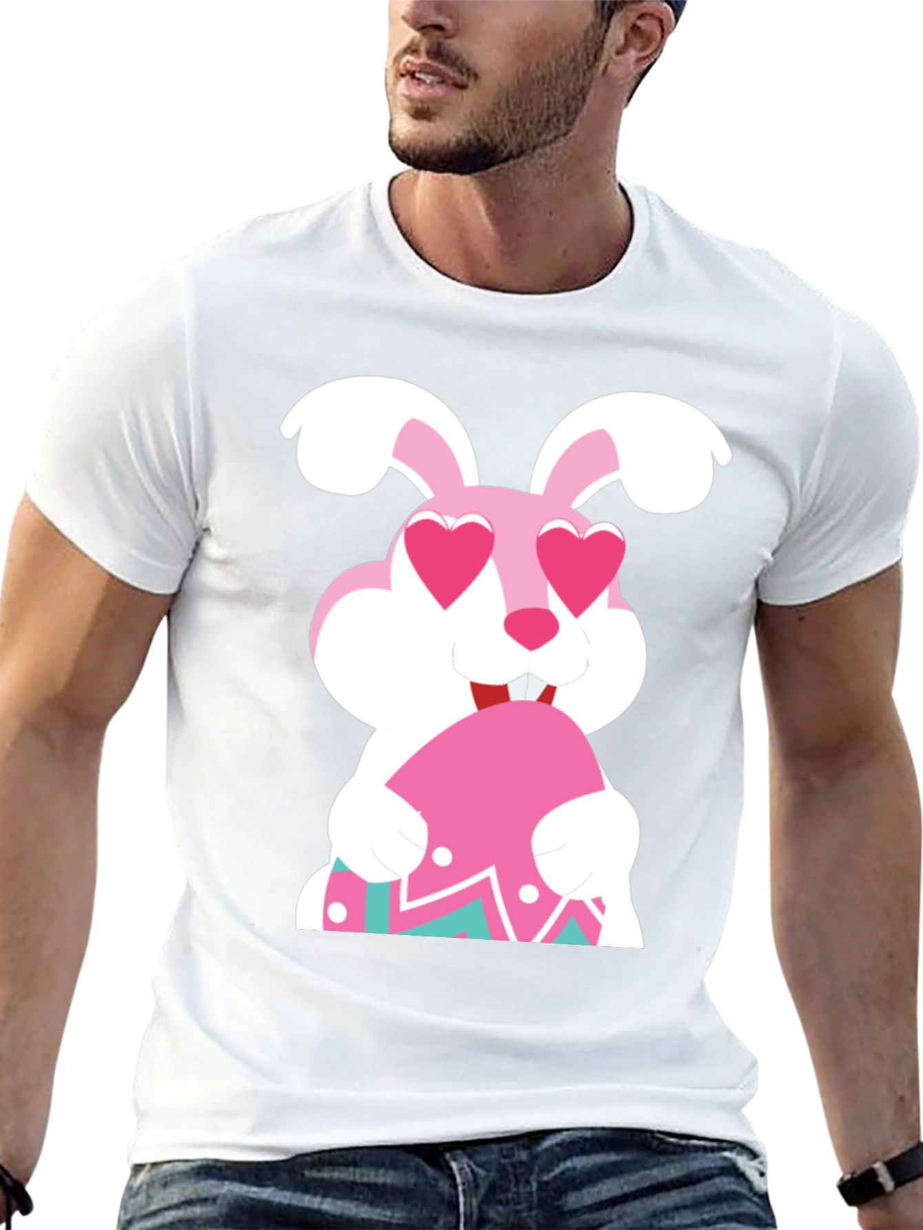 Easter Bunny Heart Eyes T-Shirt