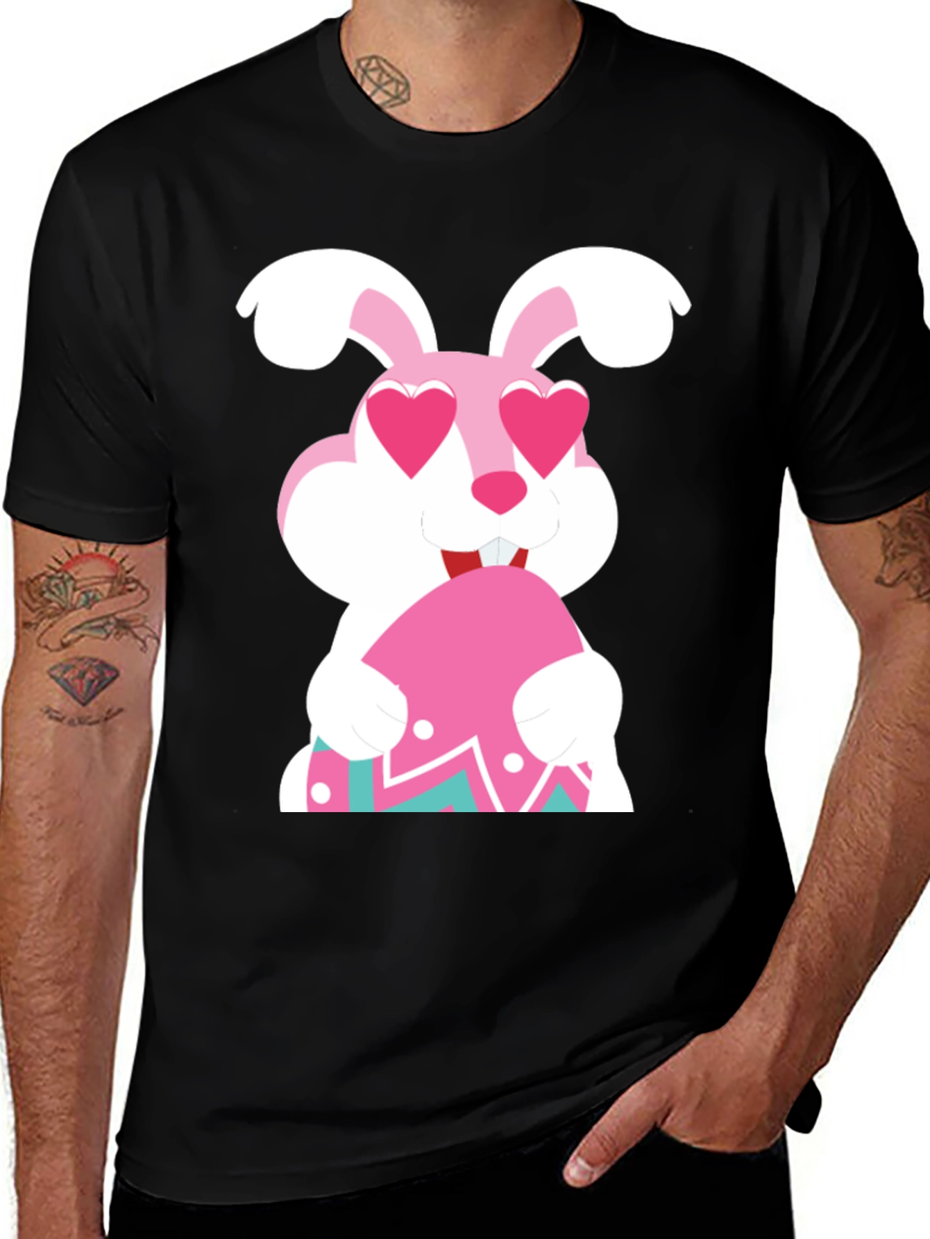 Easter Bunny Heart Eyes T-Shirt