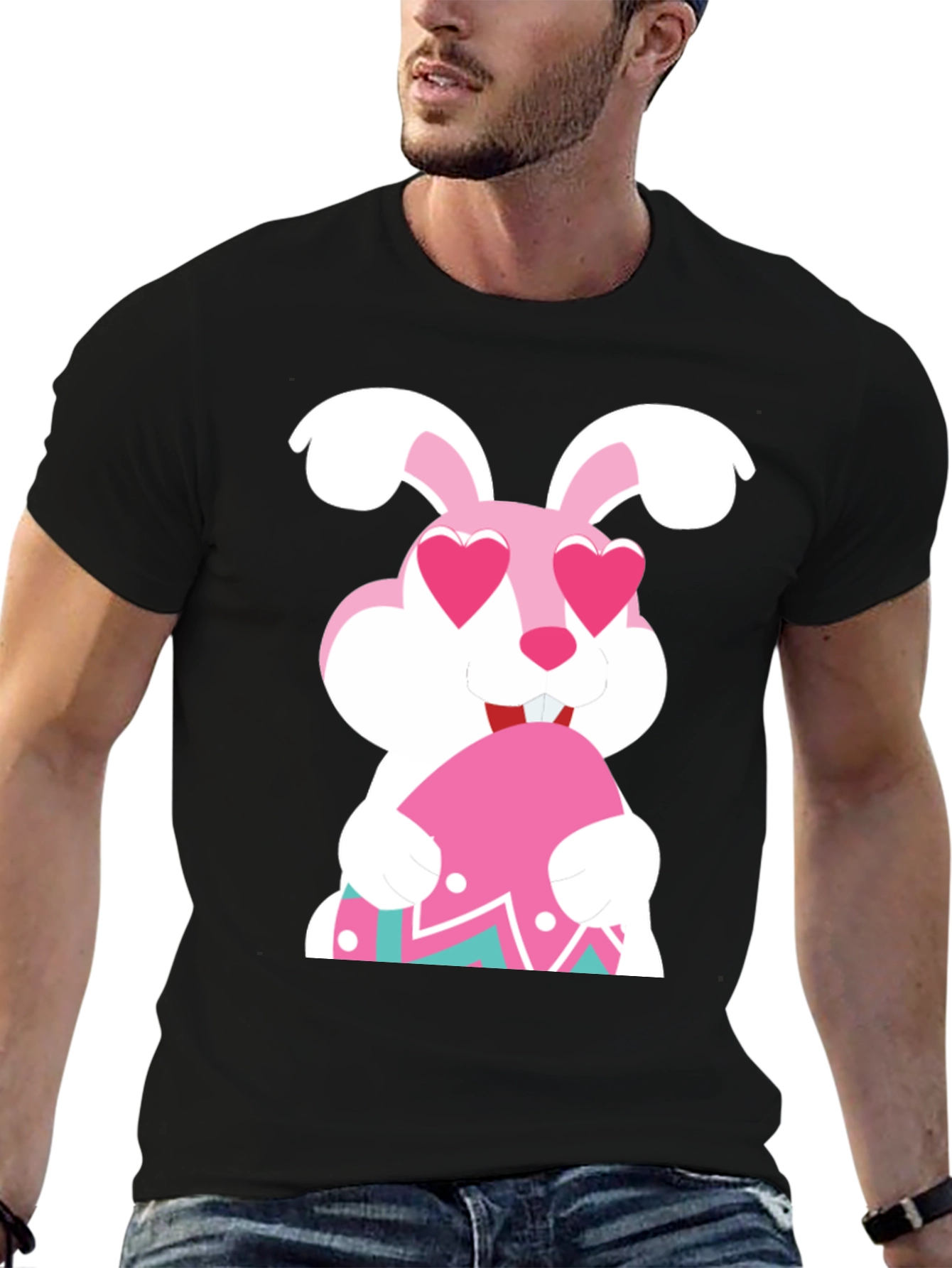 Easter Bunny Heart Eyes T-Shirt