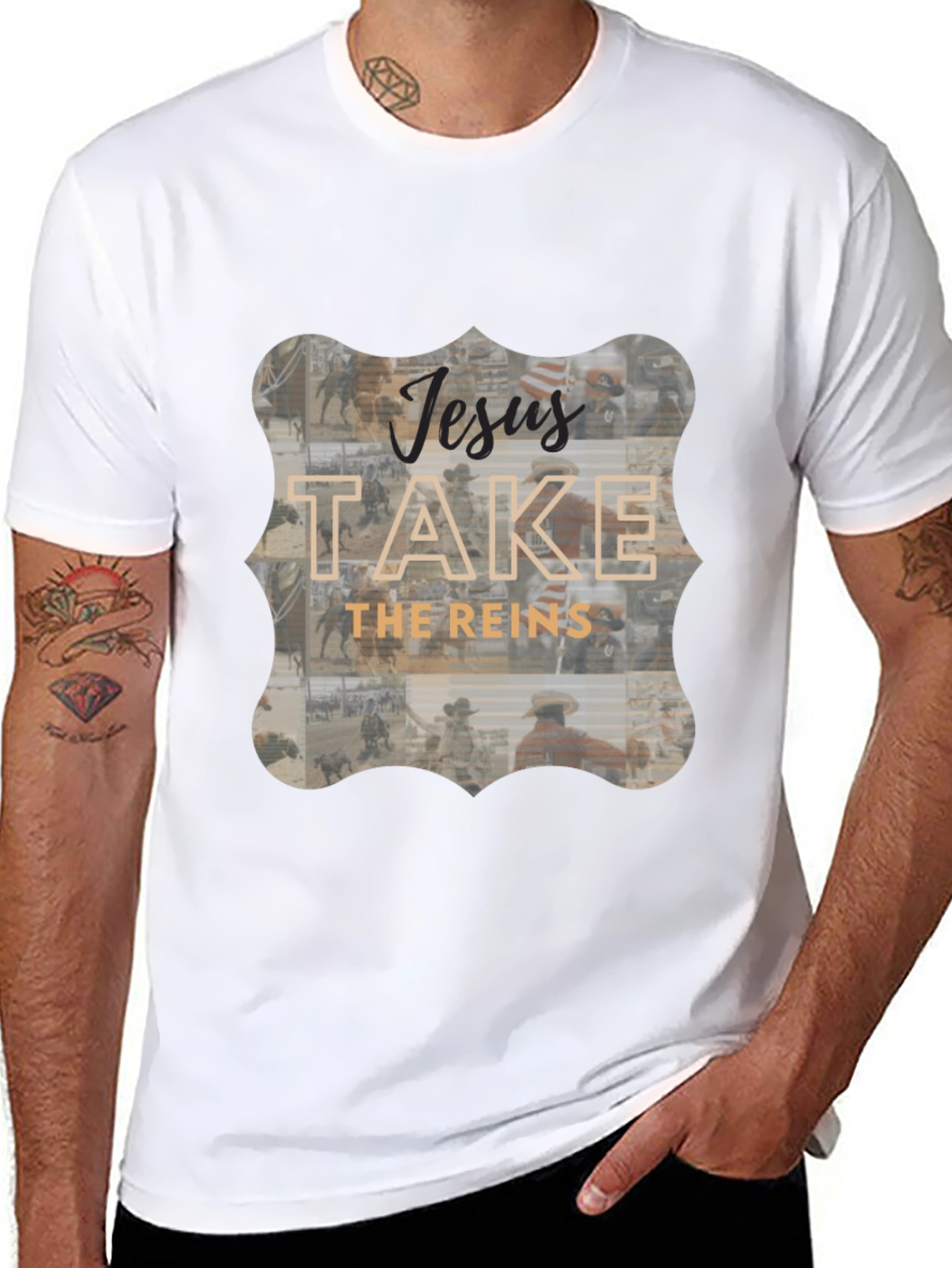 Jesus Take The Reins Graphic Tee