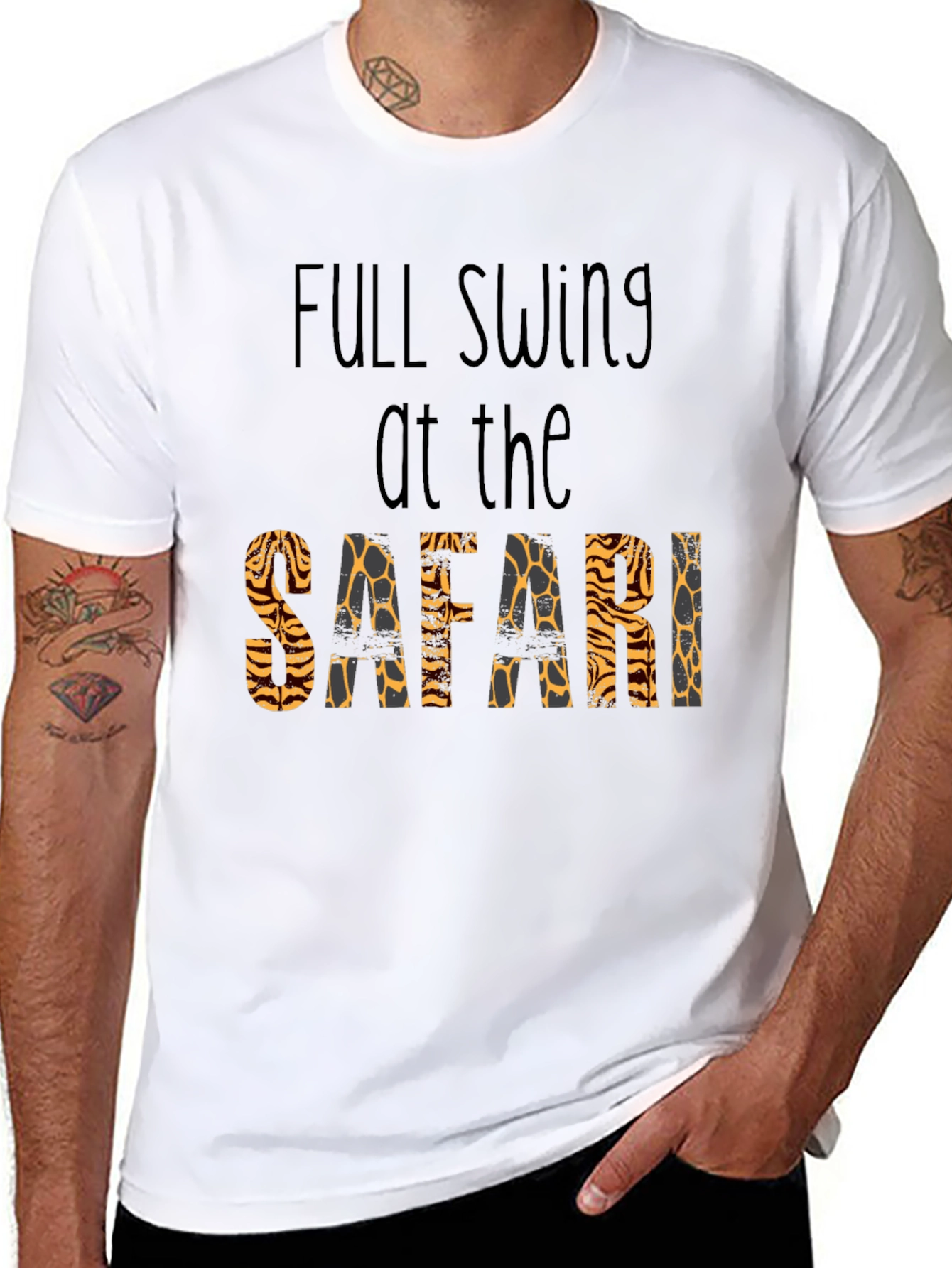 Safari Animal Print T-Shirt - Full Swing Design