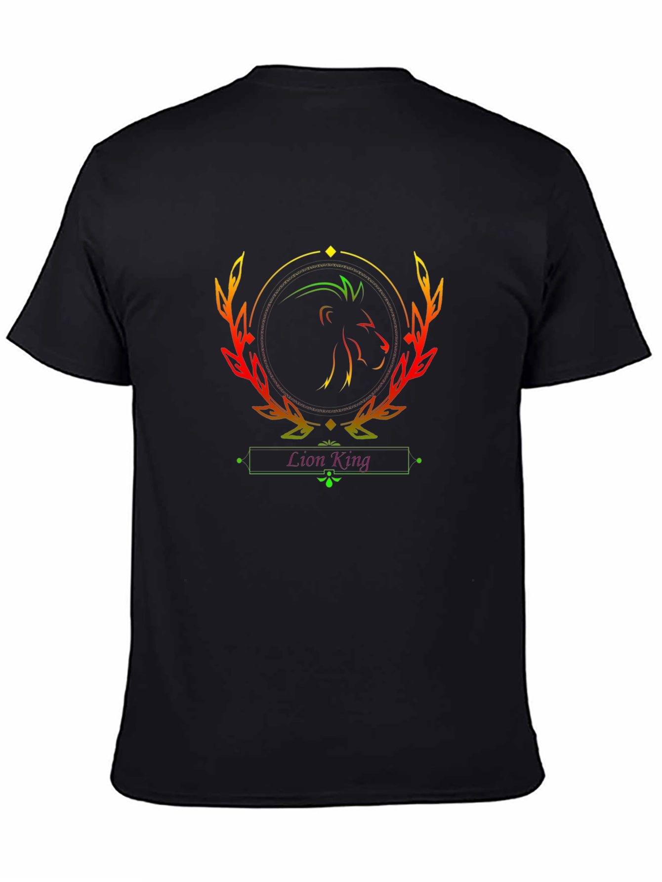 Lion King Graphic Tee - Black Cotton T-Shirt
