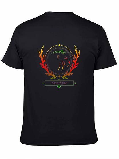 Lion King Graphic Tee - Black Cotton T-Shirt