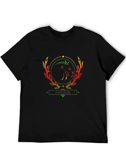 Lion King Graphic Tee - Black Cotton T-Shirt
