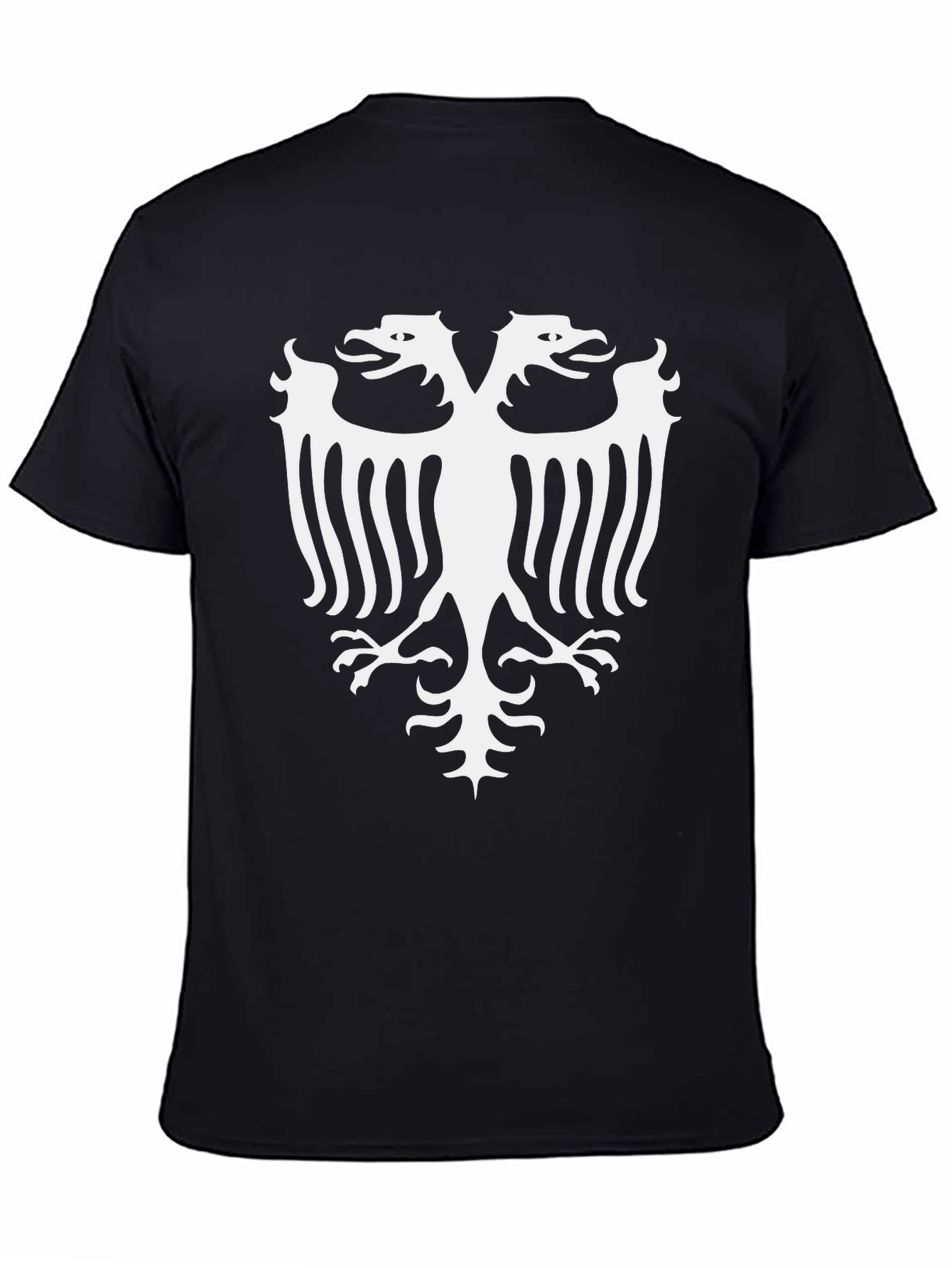 Double Headed Eagle Graphic Tee - Black