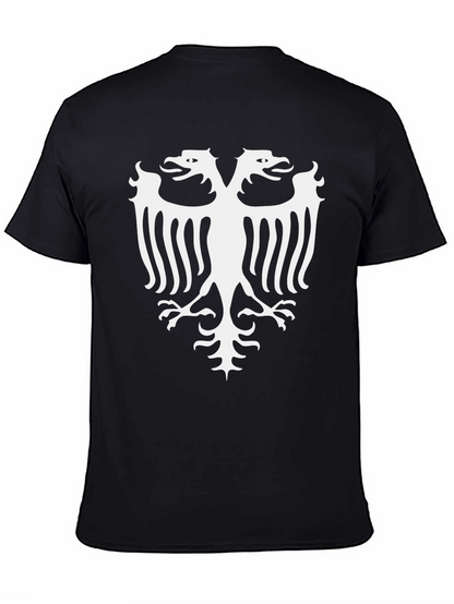 Double Headed Eagle Graphic Tee - Black