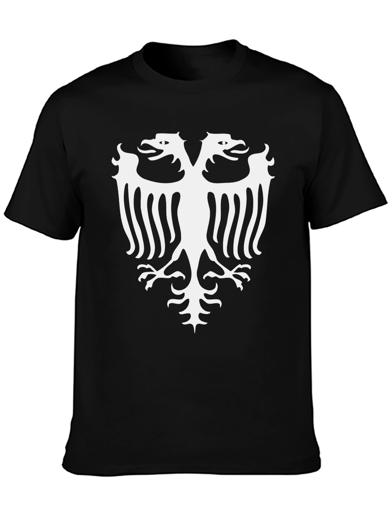 Double Headed Eagle Graphic Tee - Black