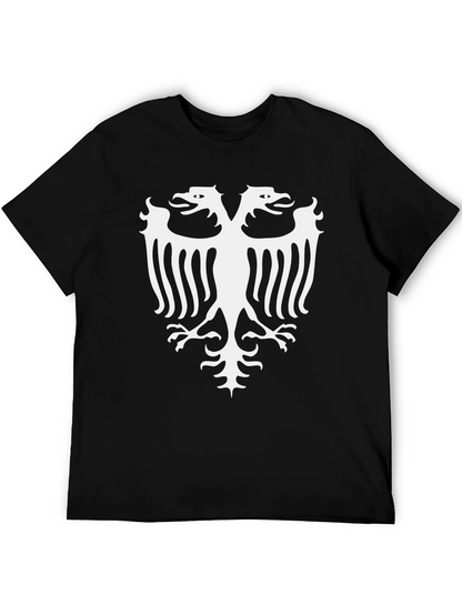 Double Headed Eagle Graphic Tee - Black