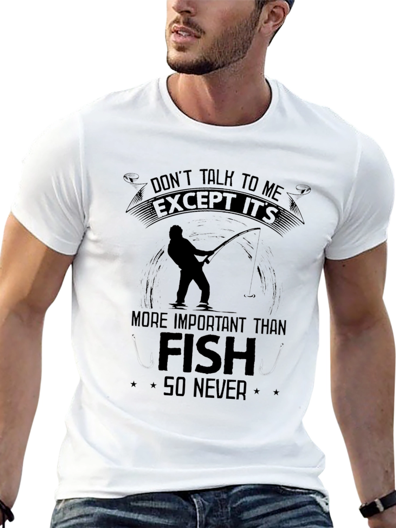 Fishing T-Shirt: Dont Talk To Me Except Its Fish