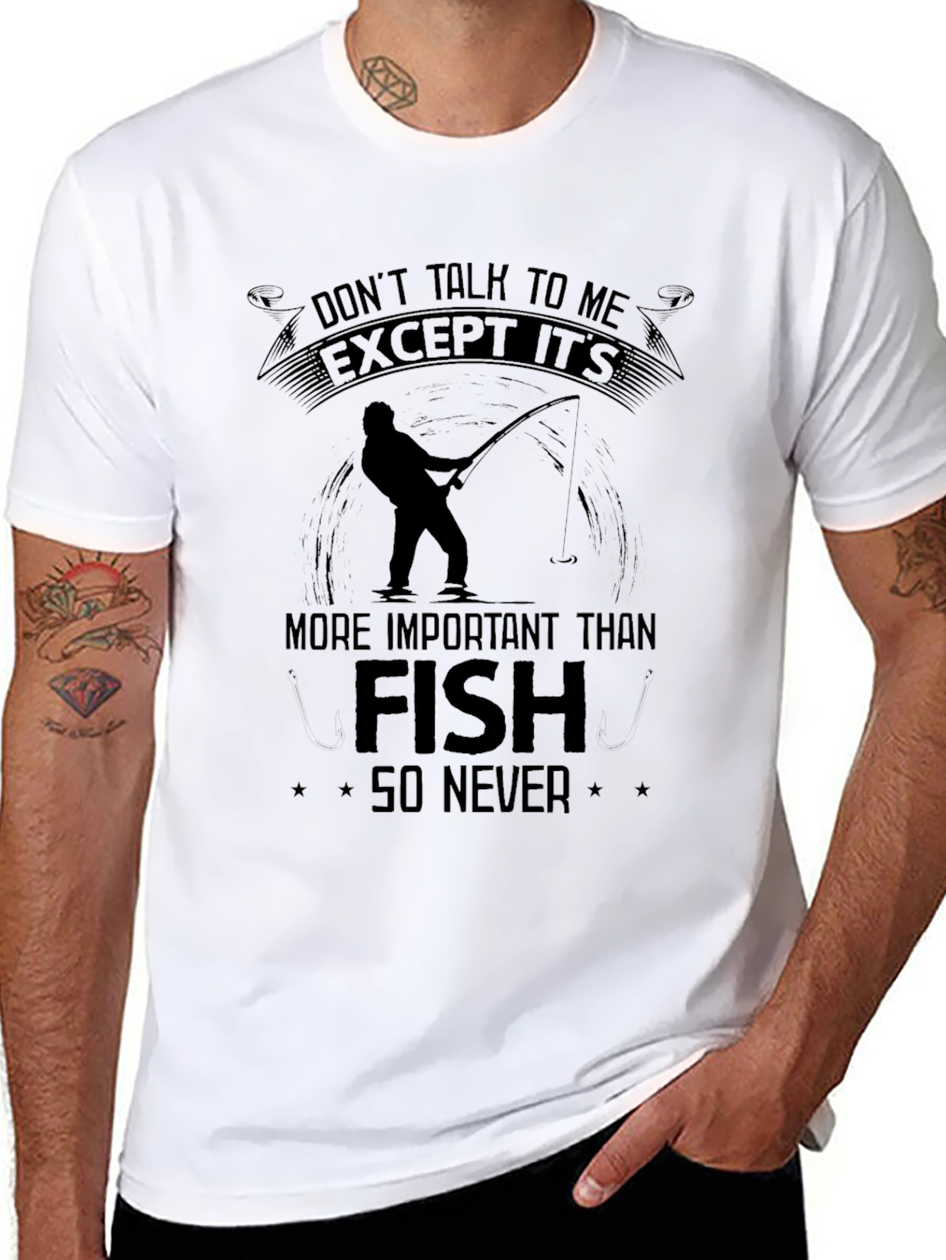 Fishing T-Shirt: Dont Talk To Me Except Its Fish