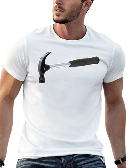 Hammer Graphic T-Shirt - Black Cotton Tee