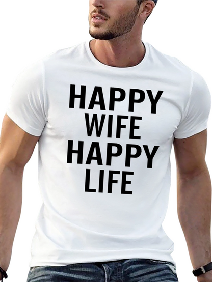 Happy Wife Happy Life T-Shirt