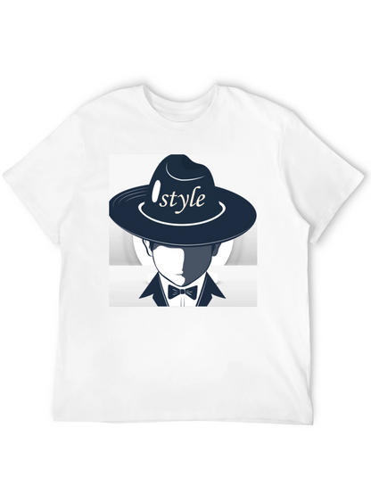 Stylish Style Graphic Print Black T-Shirt
