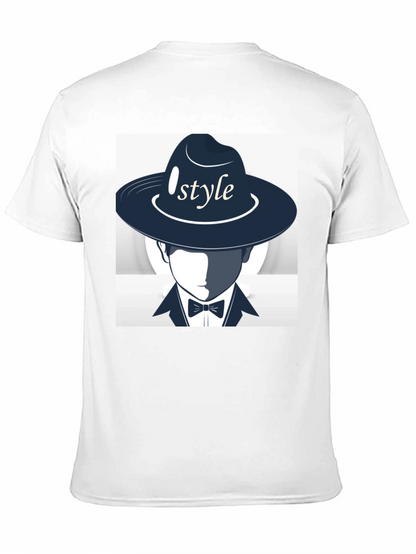 Stylish Style Graphic Print Black T-Shirt