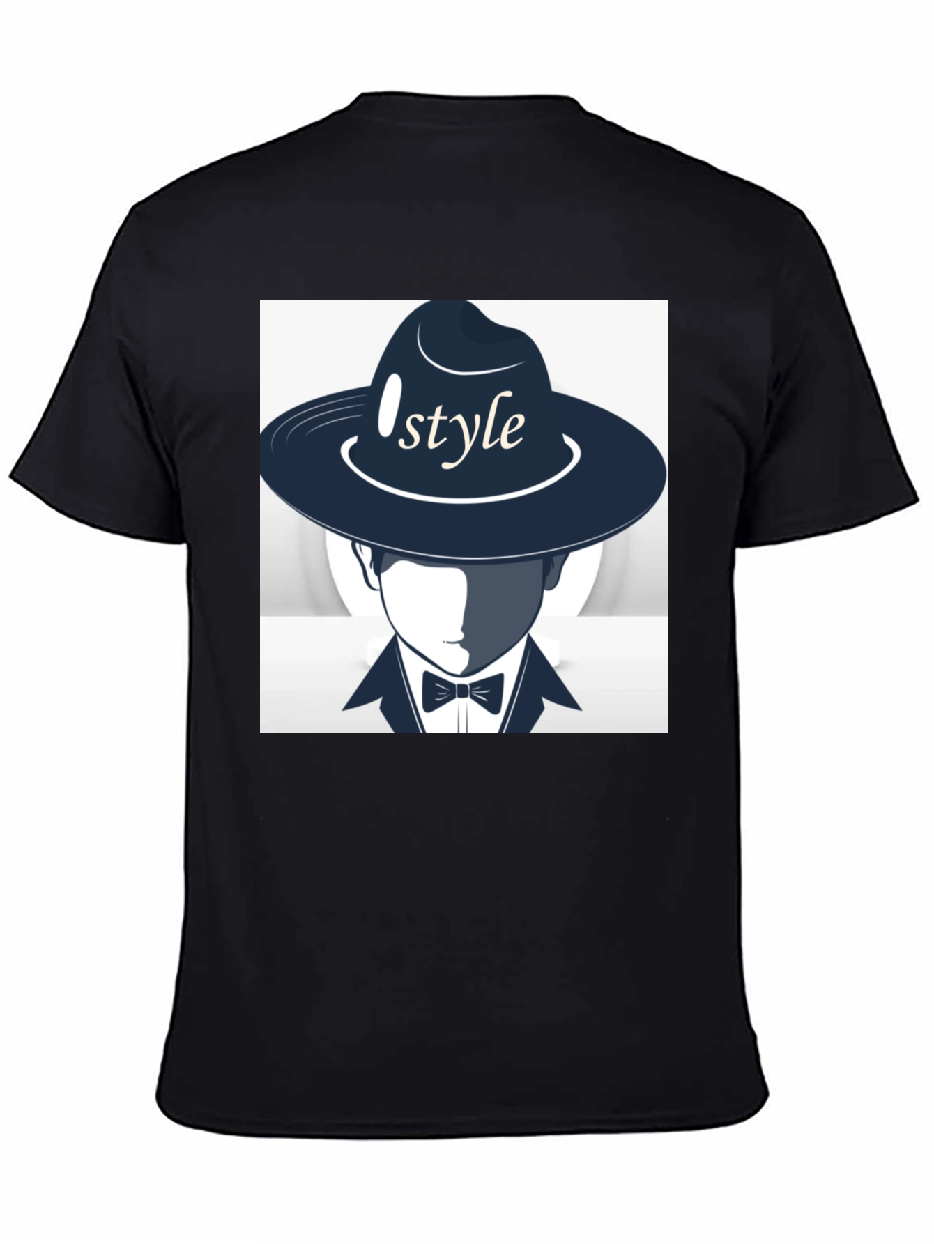 Stylish Style Graphic Print Black T-Shirt