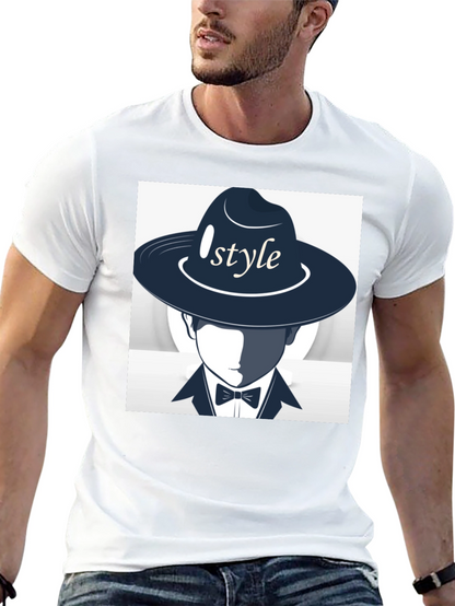 Stylish Style Graphic Print Black T-Shirt