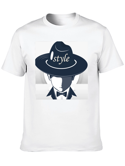 Stylish Style Graphic Print Black T-Shirt