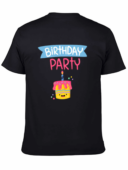 Birthday Party Cake Graphic T-Shirt