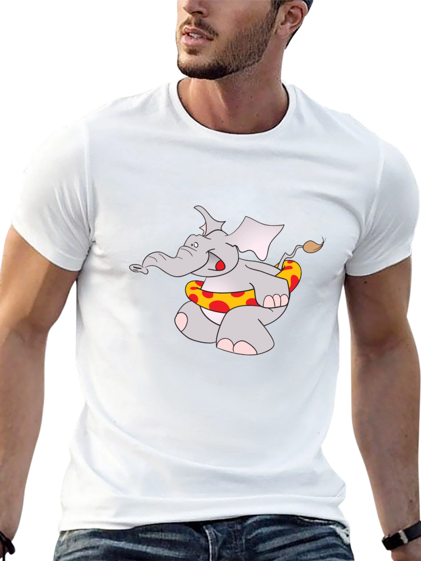 Elephant with Float T-Shirt