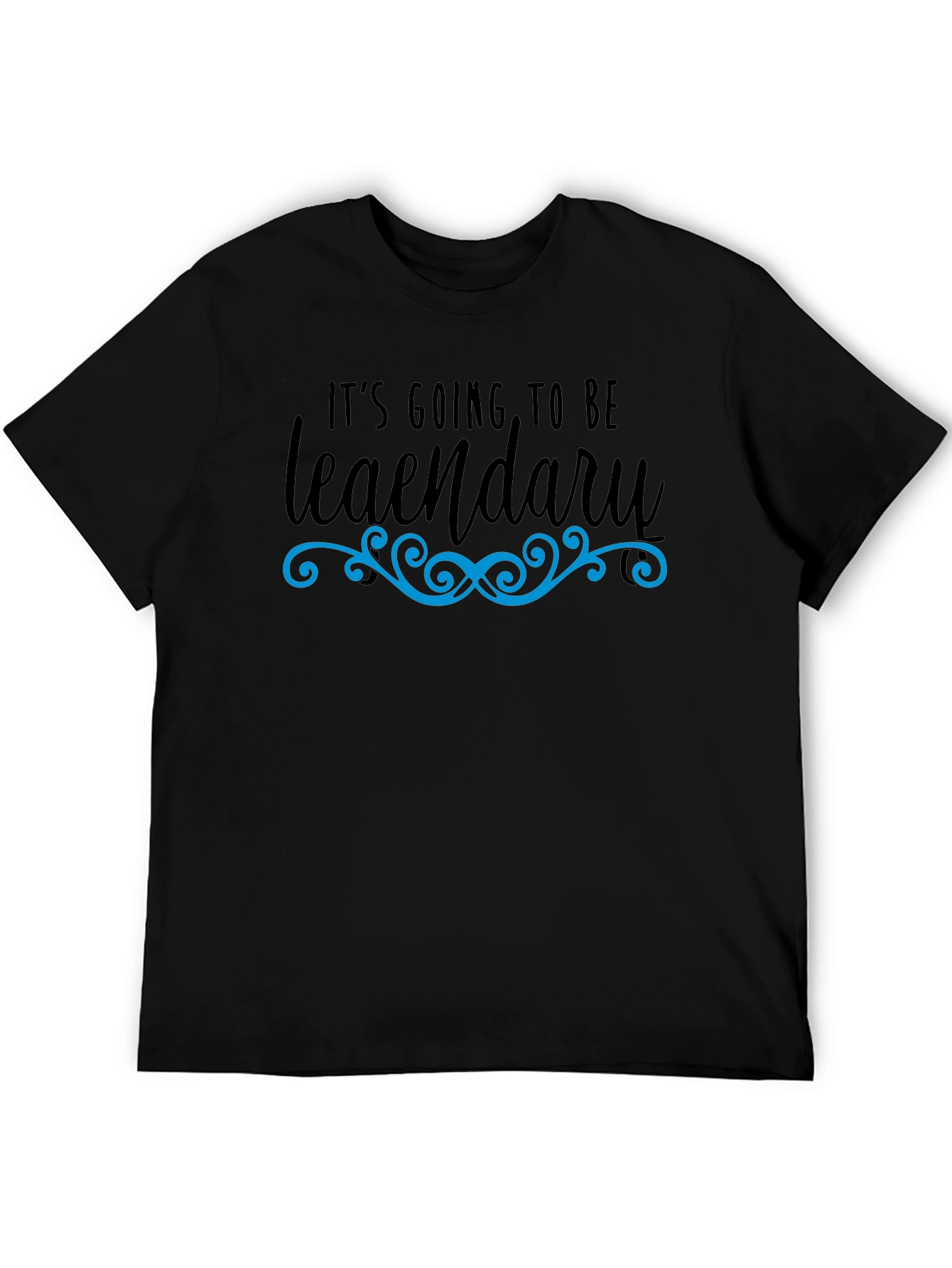 Legendary Graphic Tee - Black Cotton T-Shirt