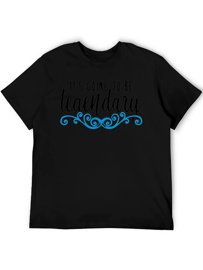 Legendary Graphic Tee - Black Cotton T-Shirt