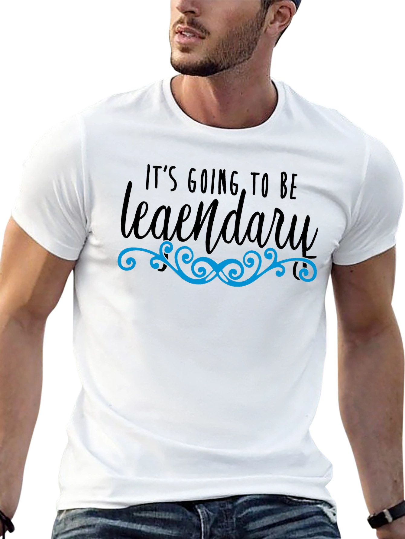 Legendary Graphic Tee - Black Cotton T-Shirt