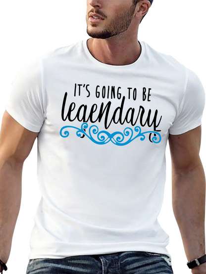 Legendary Graphic Tee - Black Cotton T-Shirt