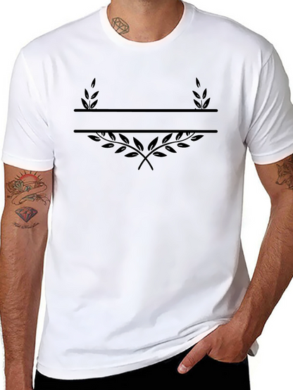 Monogram Laurel Wreath Black T-Shirt