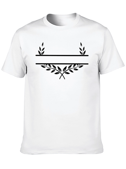 Monogram Laurel Wreath Black T-Shirt