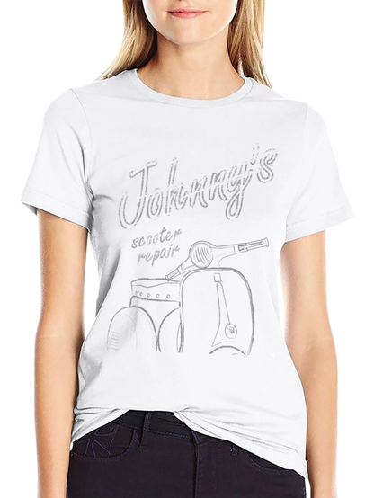 Johnnys Scooter Repair Graphic Tee